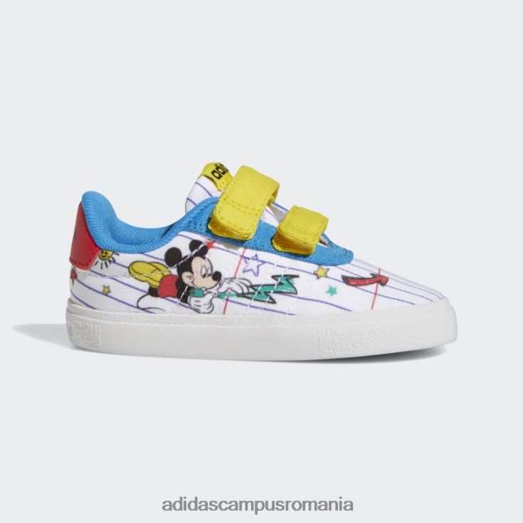 adidas campus romania pantofi albi x disney mickey mouse vulc raid3r copii alb/galben/albastru J266N218261