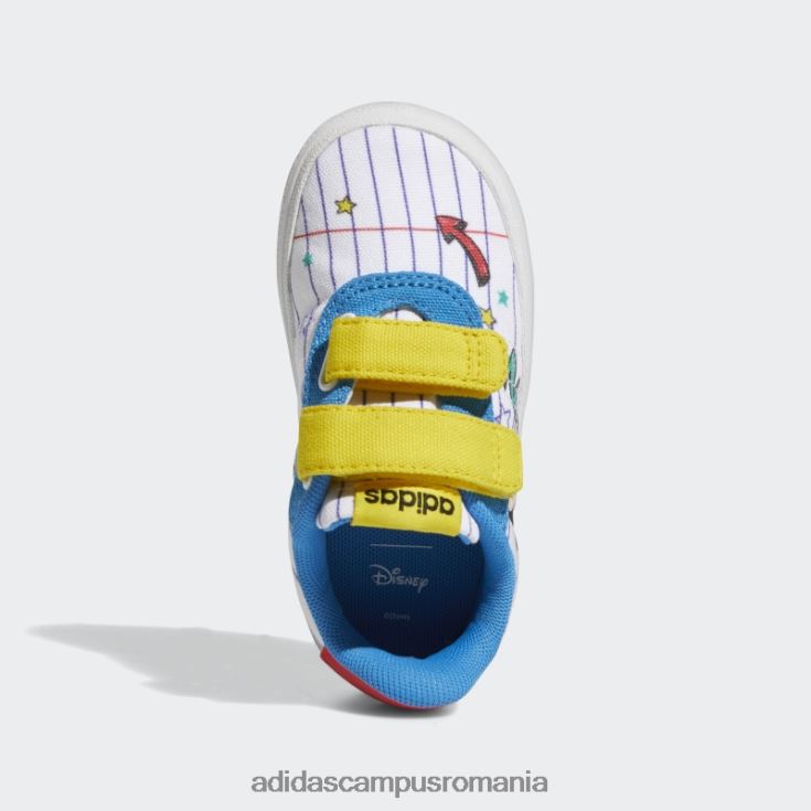 adidas campus romania pantofi albi x disney mickey mouse vulc raid3r copii alb/galben/albastru J266N218261