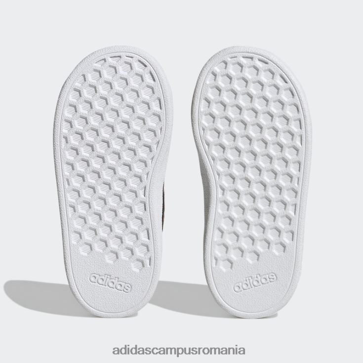 adidas campus romania pantofi cu cârlig și buclă alb x disney grand court mickey copii alb/negru/stacojiu J266N211198