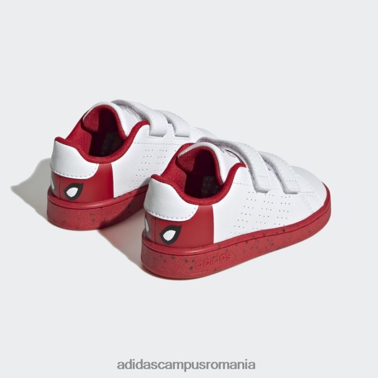 adidas campus romania pantofi cu cârlig și buclă alb x marvel avantaj spider-man fierbinte copii alb/stacojiu J266N211434