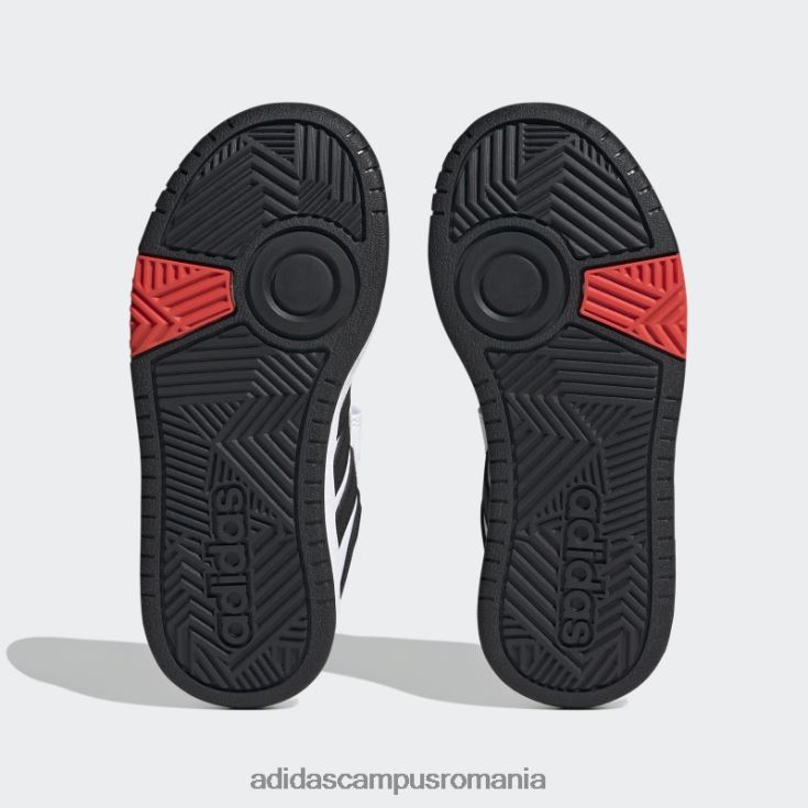 adidas campus romania pantofi cu cârlig și buclă de baschet stil de viață alb hoops adidas copii alb/negru/rosu J266N217667