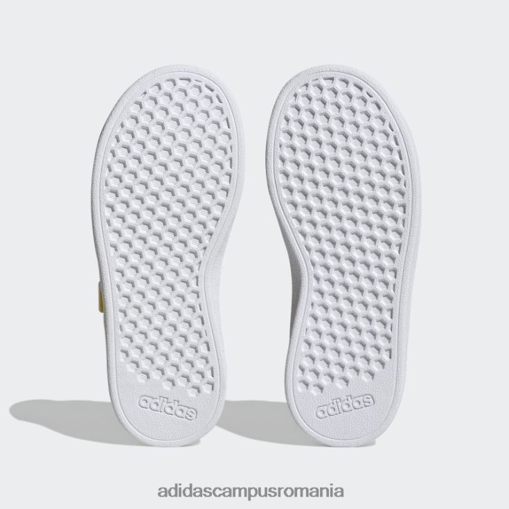 adidas campus romania pantofi cu cârlig și buclă de mickey x disney grand court fashion alb copii alb/negru/stacojiu J266N211164