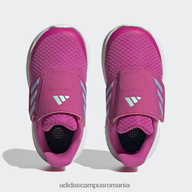 adidas campus romania pantofi cu cârlig și buclă runfalcon 3.0 fucsia copii fucsia/zori albastru/negru J266N217804