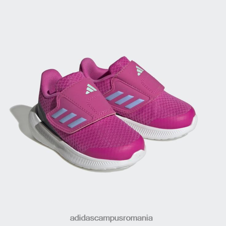 adidas campus romania pantofi cu cârlig și buclă runfalcon 3.0 fucsia copii fucsia/zori albastru/negru J266N217804
