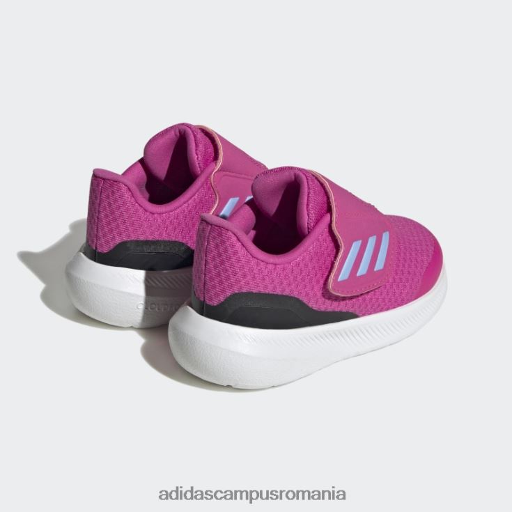 adidas campus romania pantofi cu cârlig și buclă runfalcon 3.0 fucsia copii fucsia/zori albastru/negru J266N217804