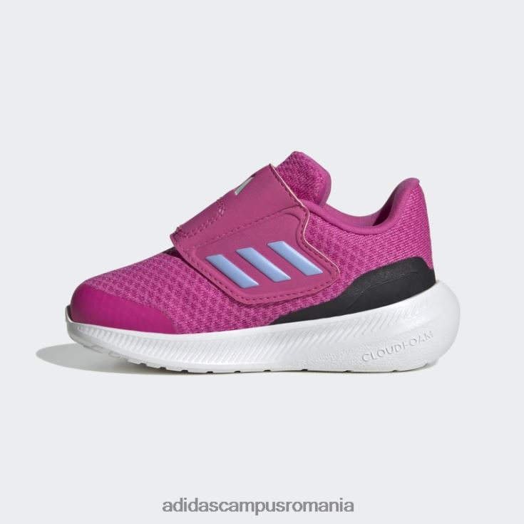 adidas campus romania pantofi cu cârlig și buclă runfalcon 3.0 fucsia copii fucsia/zori albastru/negru J266N217804