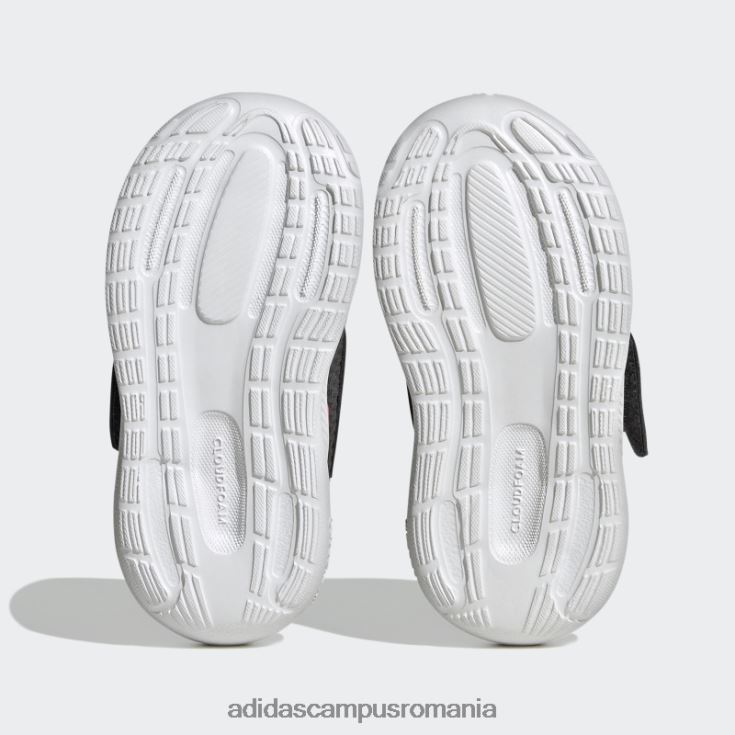 adidas campus romania pantofi cu cârlig și buclă runfalcon 3.0 gri copii gri/alb/roz fascicul J266N217929
