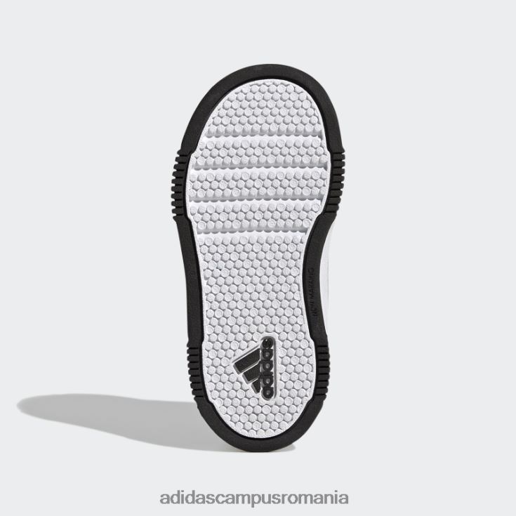 adidas campus romania pantofi cu cârlig și buclă tensaur albi copii alb negru J266N217689