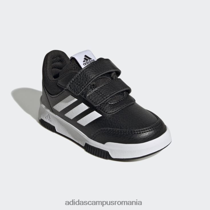 adidas campus romania pantofi cu cârlig și buclă tensaur albi copii alb negru J266N217689