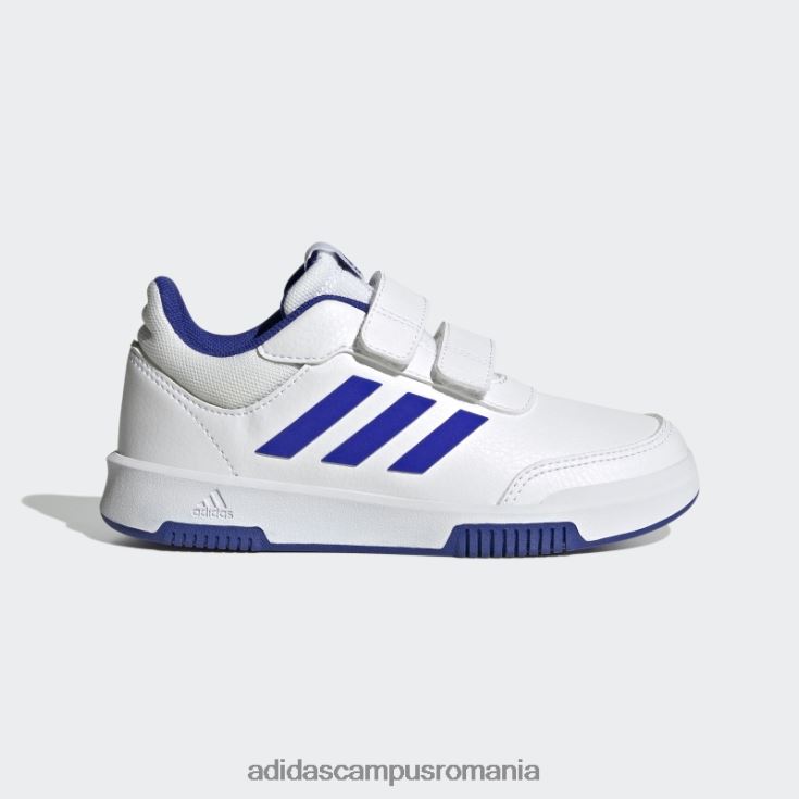 adidas campus romania pantofi cu cârlig și buclă tensauri negre de modă copii alb/albastru/negru J266N217707
