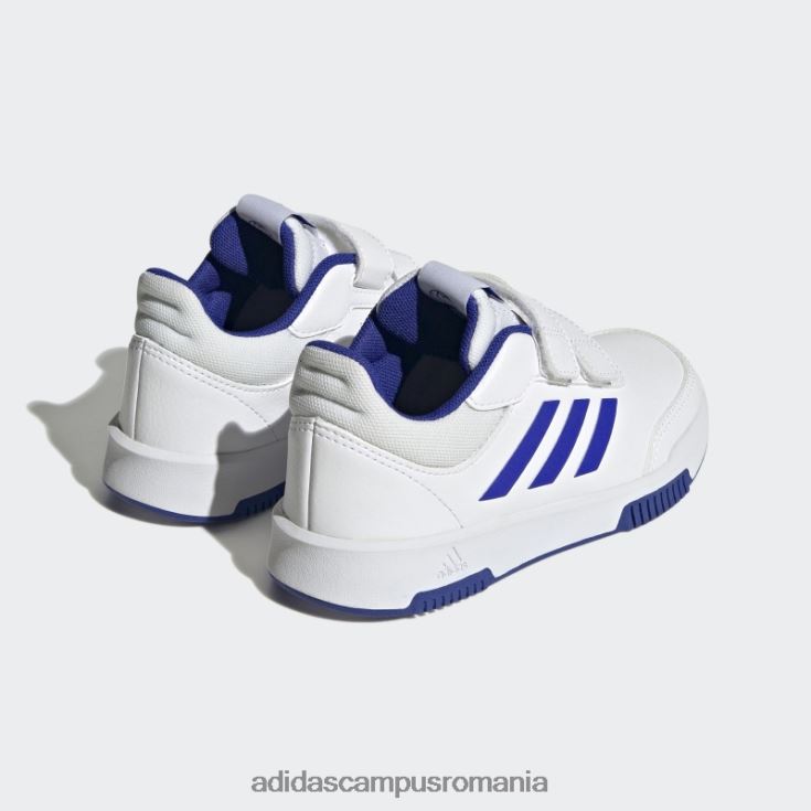 adidas campus romania pantofi cu cârlig și buclă tensauri negre de modă copii alb/albastru/negru J266N217707