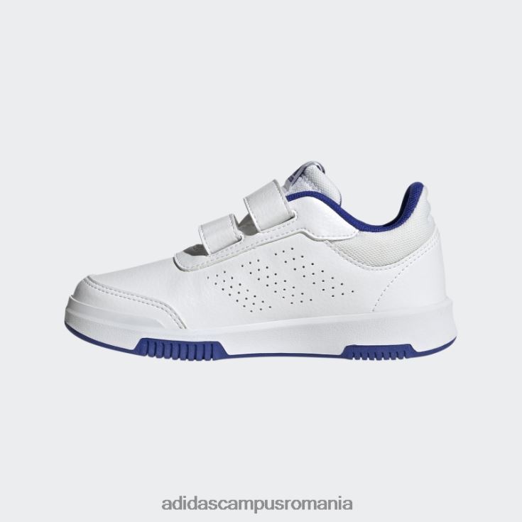 adidas campus romania pantofi cu cârlig și buclă tensauri negre de modă copii alb/albastru/negru J266N217707