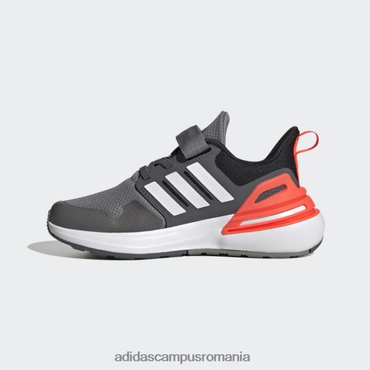 adidas campus romania pantofi cu curea de sus din dantela elastica rapidasport bounce gri copii gri/alb J266N217959