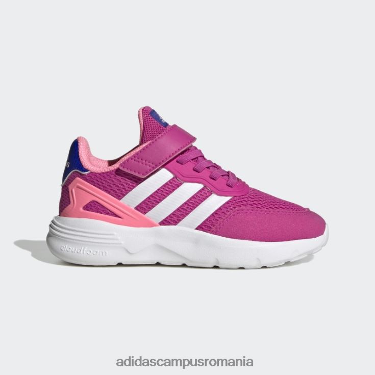 adidas campus romania pantofi cu curea din dantelă elastică nebzed fucsia copii fucsia/alb J266N211344