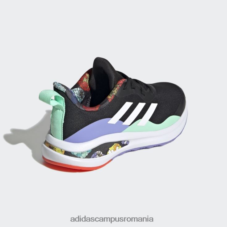 adidas campus romania pantofi de alergat cu dantela fortarun neagra copii negru/alb/mentă J266N218131
