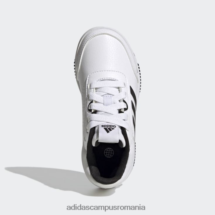 adidas campus romania pantofi de dantelă de antrenament sport tensaur alb copii alb negru J266N217762