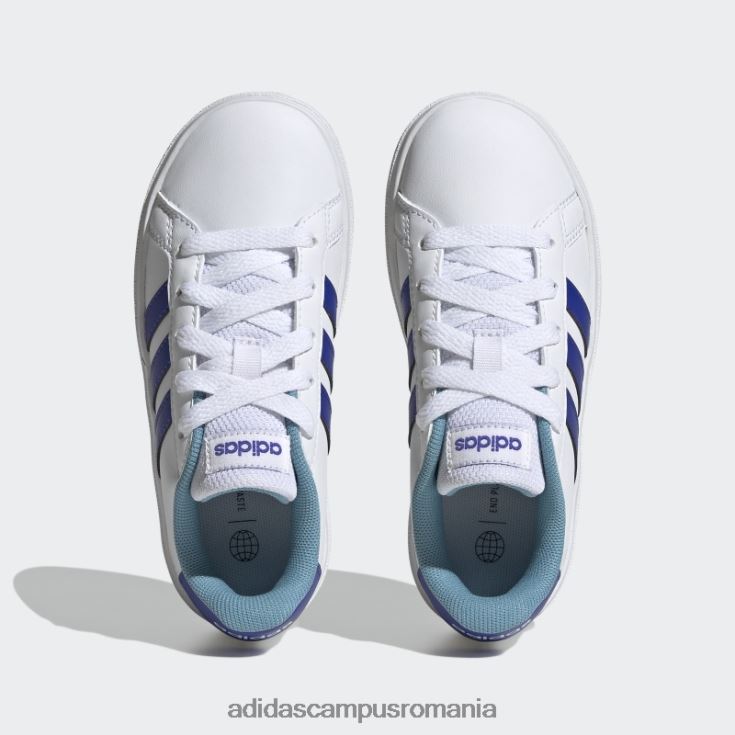 adidas campus romania pantofi de tenis cu șireturi stil de viață albastru grand court copii alb/albastru J266N217761