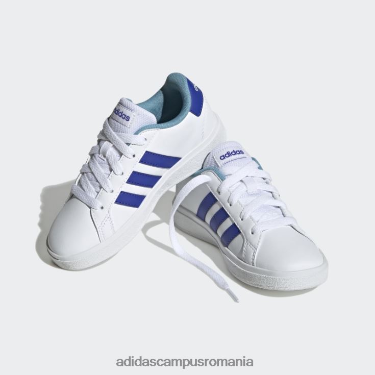 adidas campus romania pantofi de tenis cu șireturi stil de viață albastru grand court copii alb/albastru J266N217761