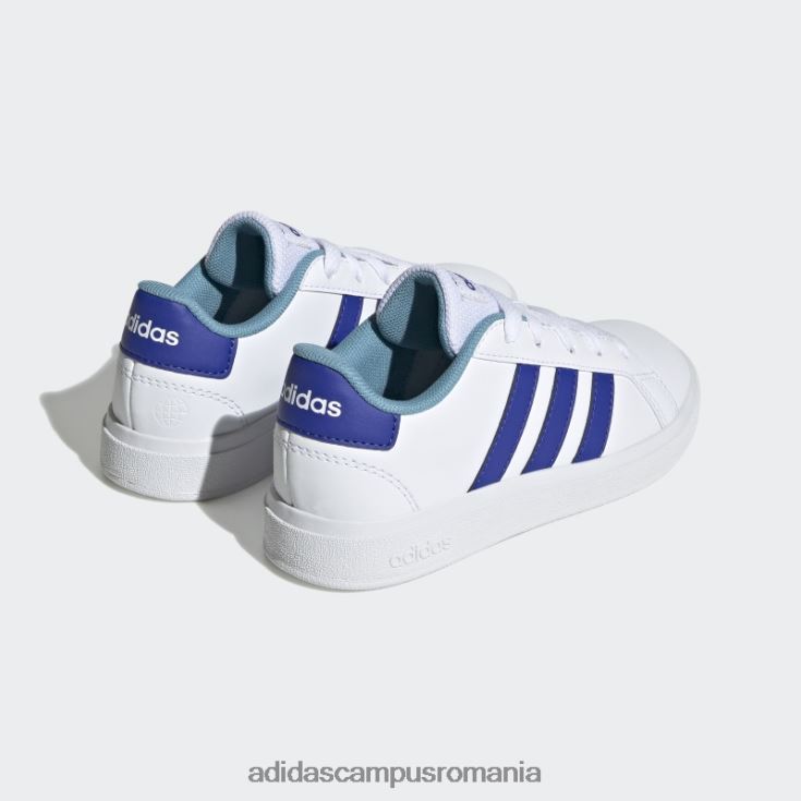 adidas campus romania pantofi de tenis cu șireturi stil de viață albastru grand court copii alb/albastru J266N217761