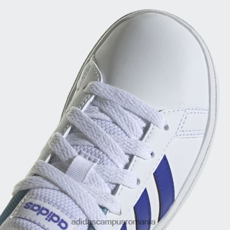 adidas campus romania pantofi de tenis grand court lifestyle cu șireturi alb adidas copii alb/albastru J266N211262