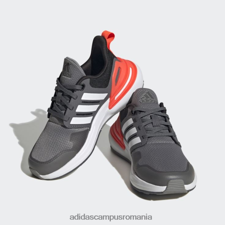 adidas campus romania pantofi din dantela rapidasport bounce gri copii gri/alb J266N211252