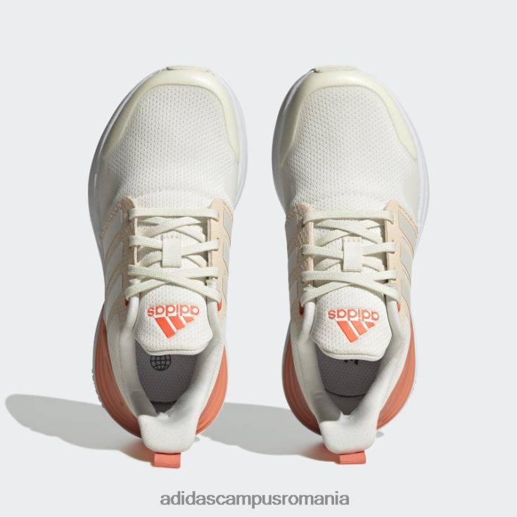 adidas campus romania pantofi din dantela rapidasport bounce zero metalic copii alb/zero metalic/rosu J266N23575