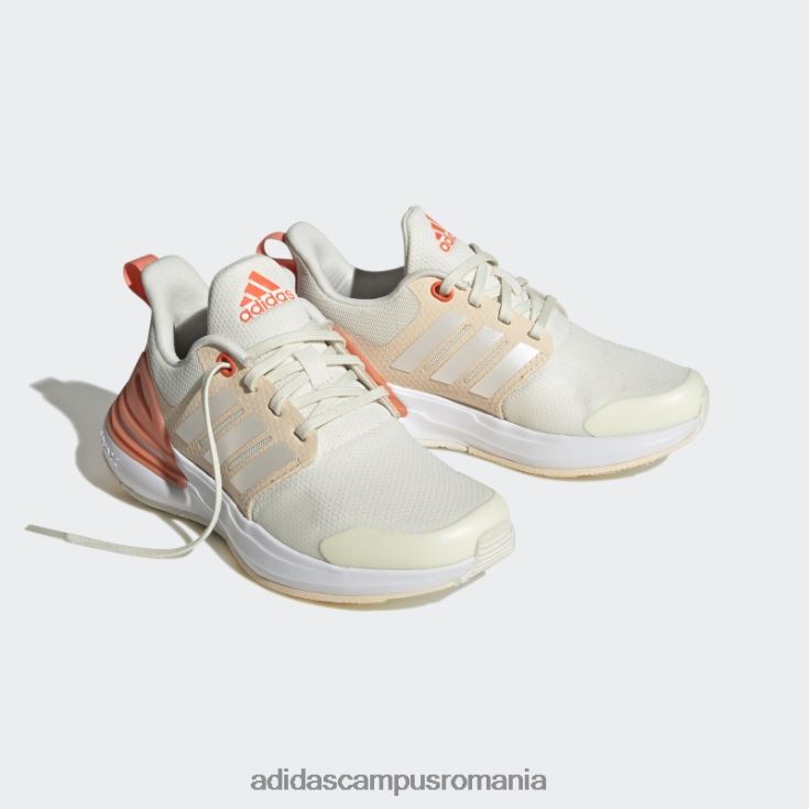 adidas campus romania pantofi din dantela rapidasport bounce zero metalic copii alb/zero metalic/rosu J266N23575