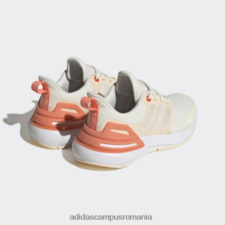 adidas campus romania pantofi din dantela rapidasport bounce zero metalic copii alb/zero metalic/rosu J266N23575