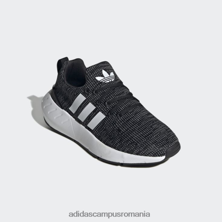 adidas campus romania pantofi eleganti gri Swift Run 22 copii negru/alb/gri J266N217876