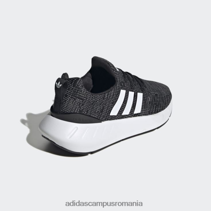adidas campus romania pantofi eleganti gri Swift Run 22 copii negru/alb/gri J266N217876