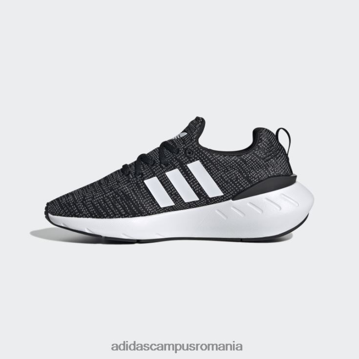 adidas campus romania pantofi eleganti gri Swift Run 22 copii negru/alb/gri J266N217876