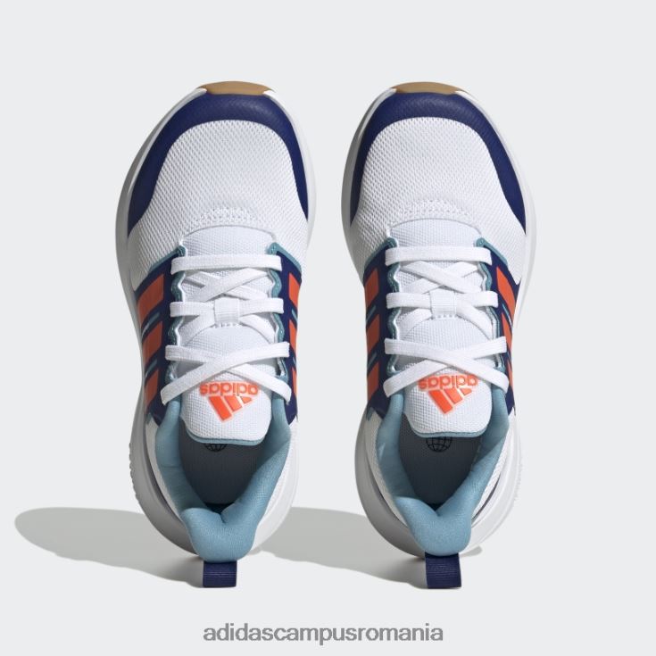 adidas campus romania pantofi fortarun 2.0 cloudfoam dantela alb copii alb/rosu/albastru victorie J266N217960