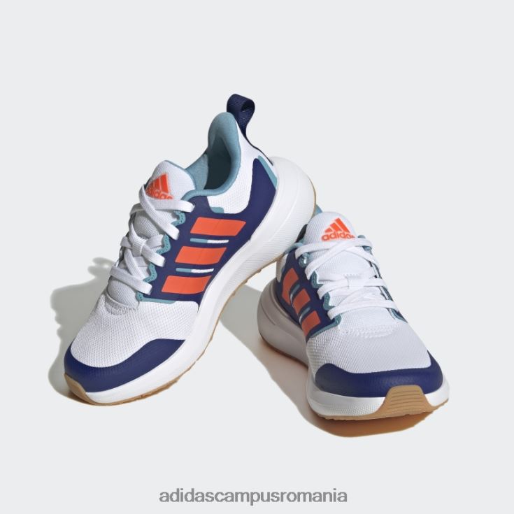 adidas campus romania pantofi fortarun 2.0 cloudfoam dantela alb copii alb/rosu/albastru victorie J266N217960