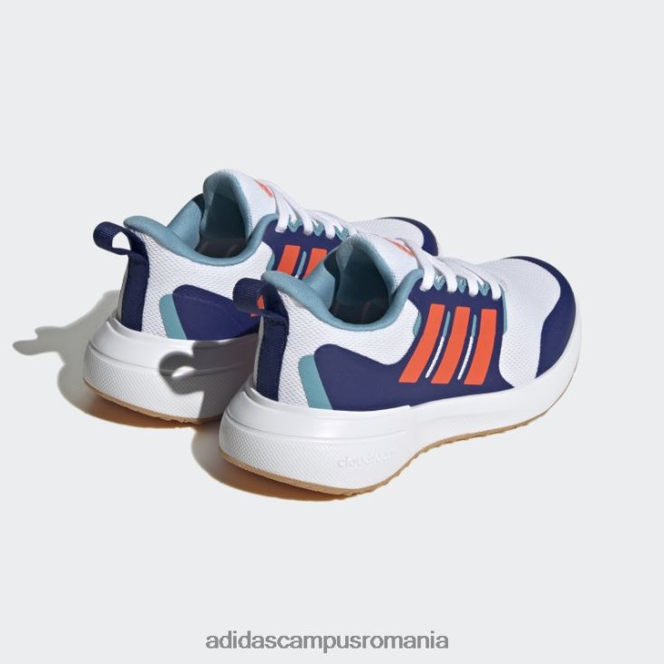 adidas campus romania pantofi fortarun 2.0 cloudfoam dantela alb copii alb/rosu/albastru victorie J266N217960