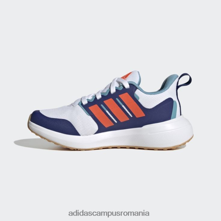 adidas campus romania pantofi fortarun 2.0 cloudfoam dantela alb copii alb/rosu/albastru victorie J266N217960