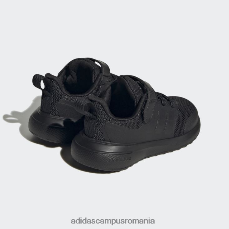 adidas campus romania pantofi fortarun 2.0 cloudfoam dantela elastica carbon top strap copii negru/carbon J266N217969