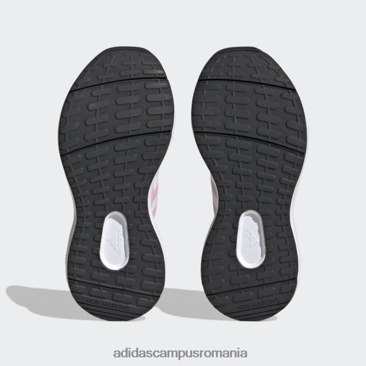 adidas campus romania pantofi fortarun 2.0 cloudfoam dantela gri copii gri/alb/roz fascicul J266N217864