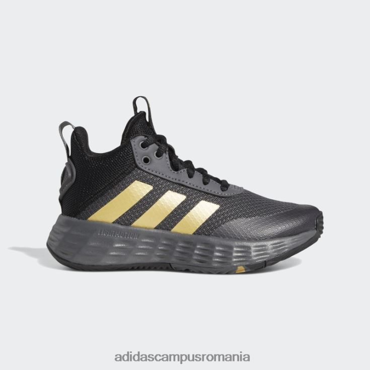 adidas campus romania pantofi gri ownthegame 2.0 copii gri/auriu mat/negru J266N211368