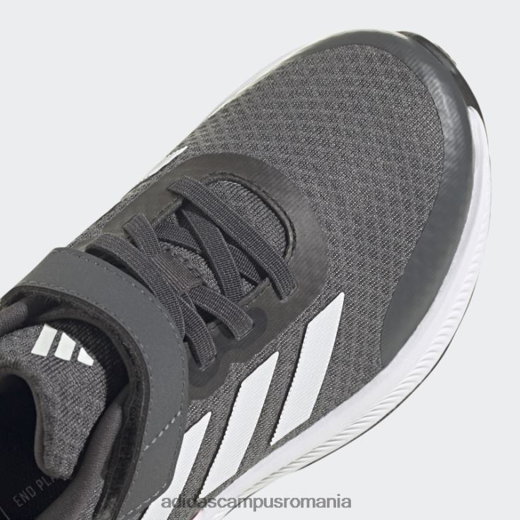 adidas campus romania pantofi gri runfalcon 3.0 cu dantelă elastică copii gri/alb/roz fascicul J266N211350