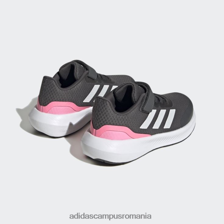 adidas campus romania pantofi gri runfalcon 3.0 cu dantela elastica cu bretele adidas copii gri/alb/roz fascicul J266N217853