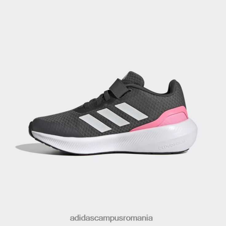 adidas campus romania pantofi gri runfalcon 3.0 cu dantela elastica cu bretele adidas copii gri/alb/roz fascicul J266N217853