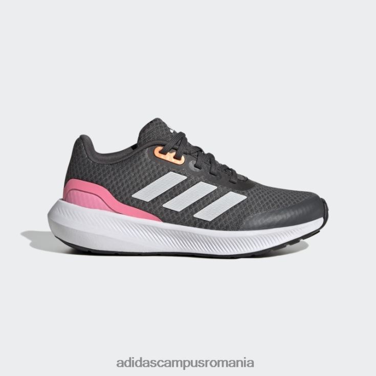 adidas campus romania pantofi gri runfalcon 3 dantela adidas copii gri/alb/roz fascicul J266N211367