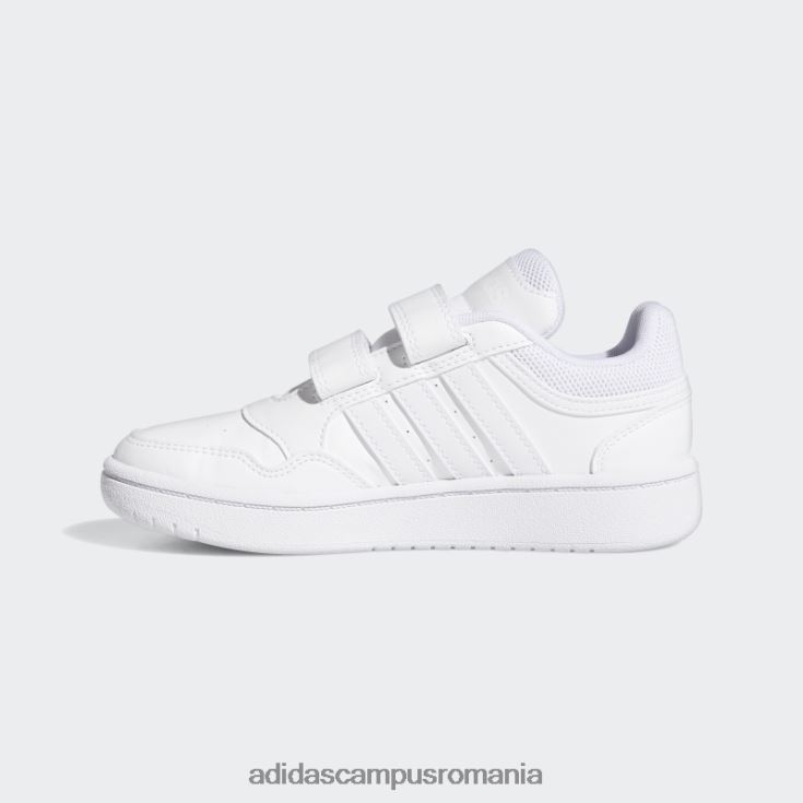 adidas campus romania pantofi hoops lifestyle baschet cu cârlig și buclă adidas alb copii alb J266N217700
