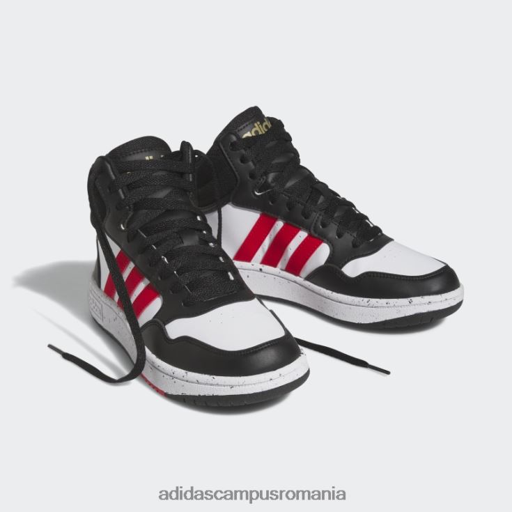 adidas campus romania pantofi mid hoops alb adidas copii alb/rosu/negru J266N211352