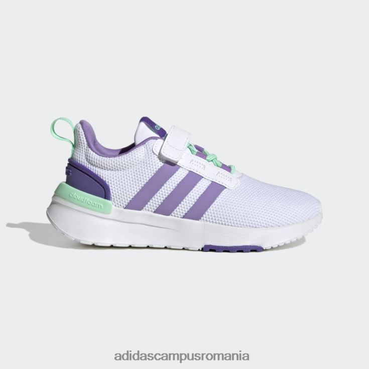adidas campus romania pantofi mint racer tr21 copii alb/violet/mentă J266N211375