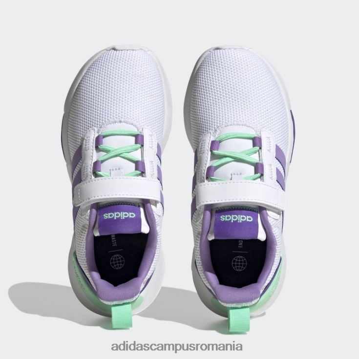 adidas campus romania pantofi mint racer tr21 copii alb/violet/mentă J266N211375