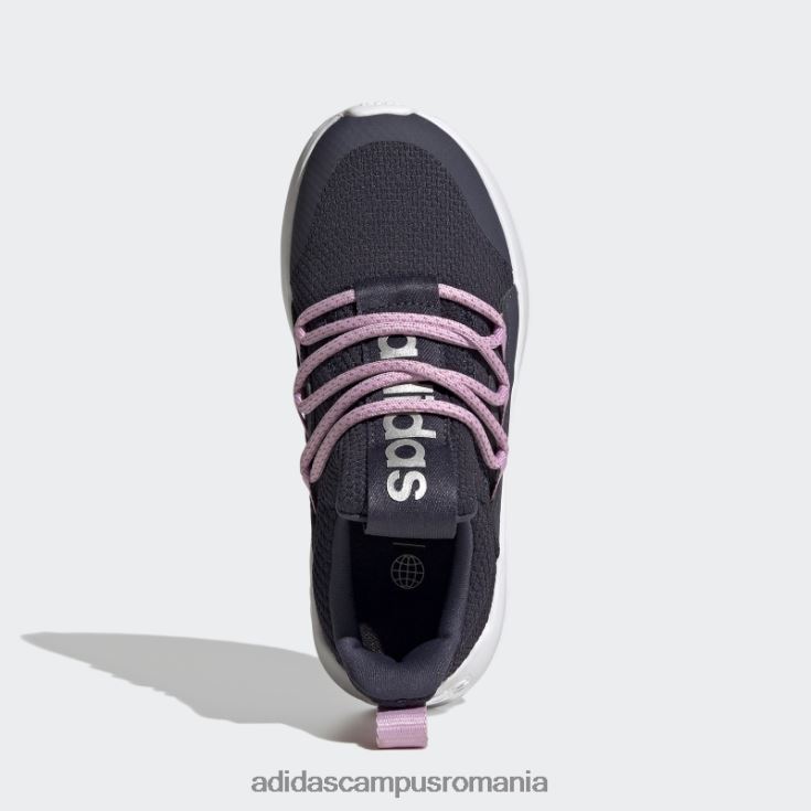 adidas campus romania pantofi navy lite racer adapt 4.0 cu dantelă copii bleumarin/cerneală/liliac J266N211399