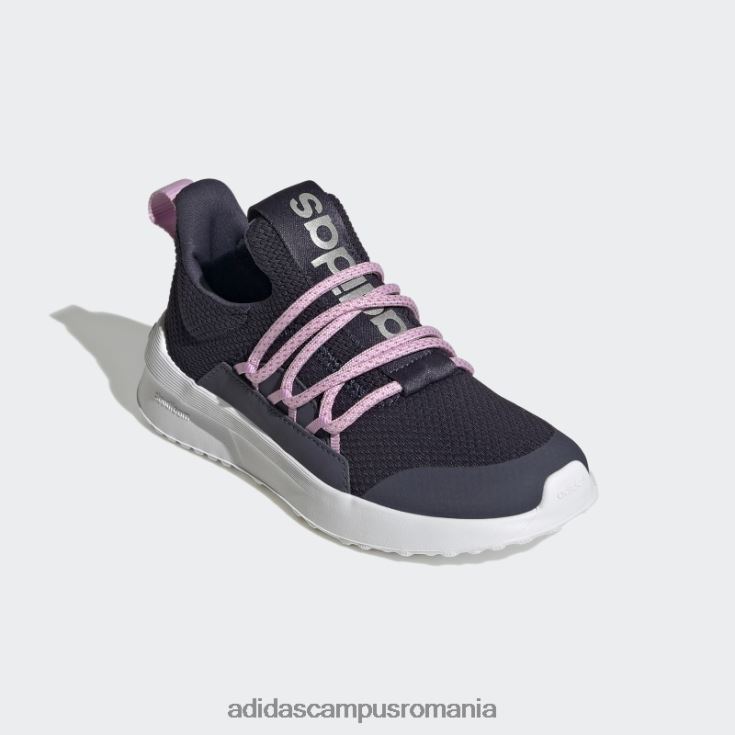 adidas campus romania pantofi navy lite racer adapt 4.0 cu dantelă copii bleumarin/cerneală/liliac J266N211399