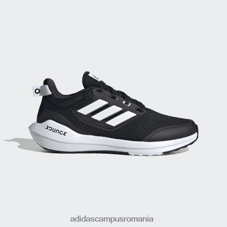 adidas campus romania pantofi negri eq21 run 2.0 bounce sport alergare din dantela copii alb negru J266N212040