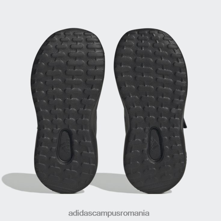 adidas campus romania pantofi negri fortarun 2.0 cloudfoam cu dantela elastica cu bretele adidas copii negru/carbon J266N211217